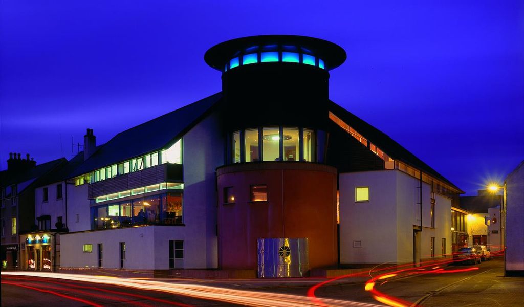 Outside view of a theater